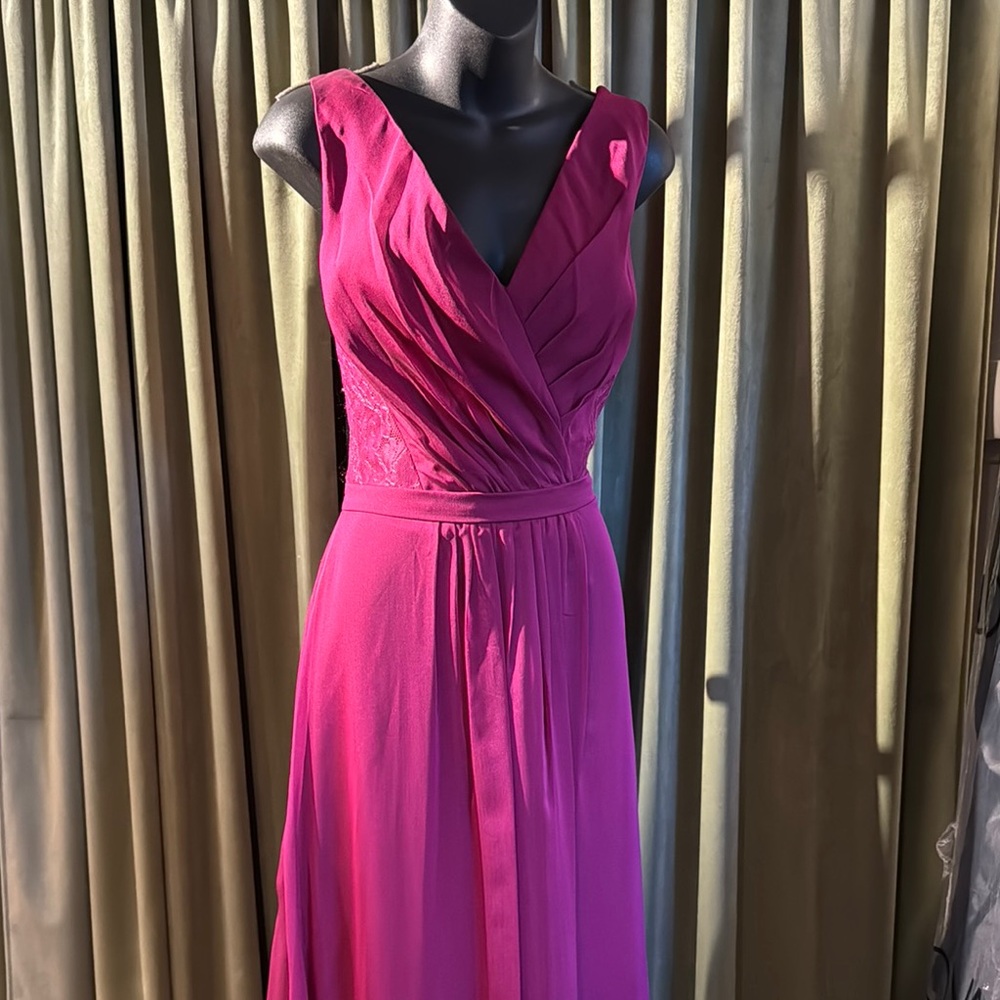 Belsoie Ruched Wrap Gown Style No. l154064